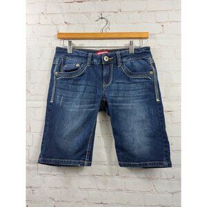 Union Bay Shorts Junior Girls Size 3 Blue Western Denim Contrast Stitching